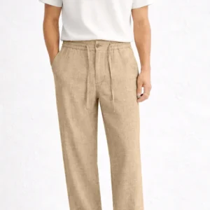 Khaki Linen Pants