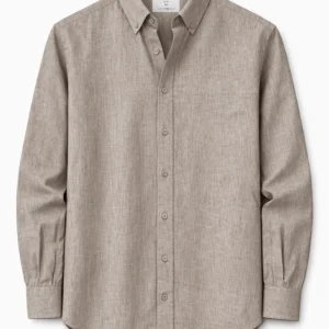 Peach Linen Shirt