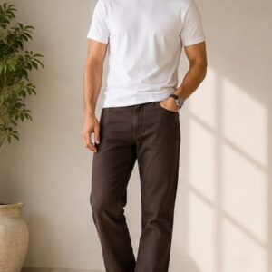 Mocha Brown Straight Fit