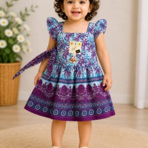 Blue Floral Print Set